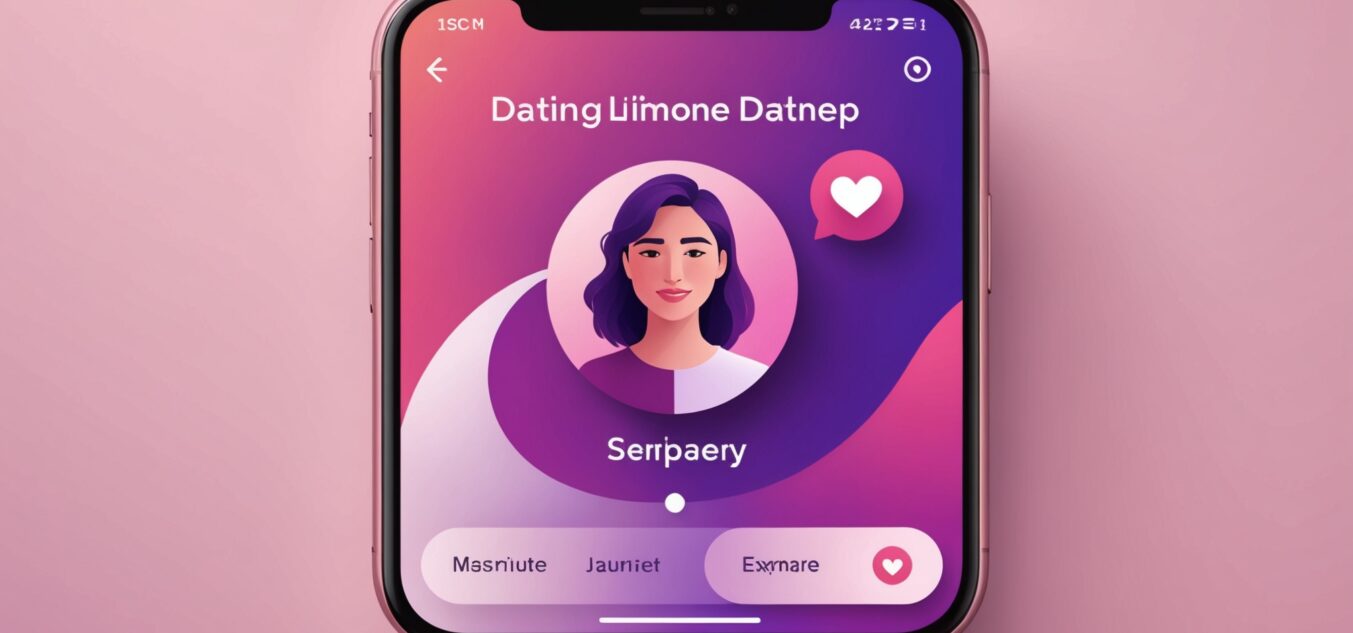 Écran de smartphone illustrant un profil d'application de rencontre avec badge de vérification